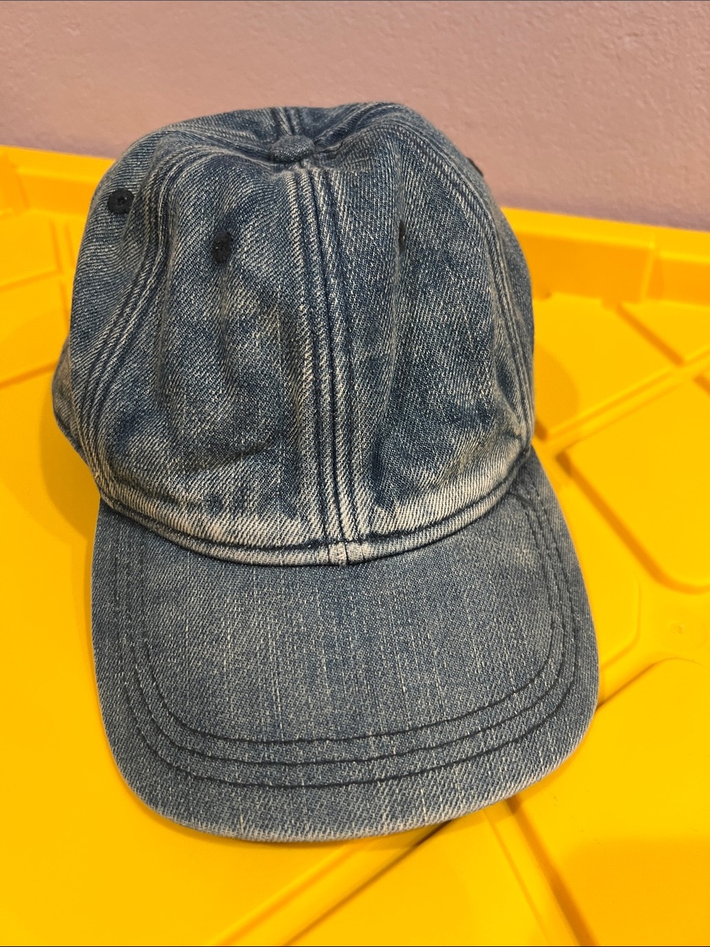 Kids Denim Baseball Cap - Blue